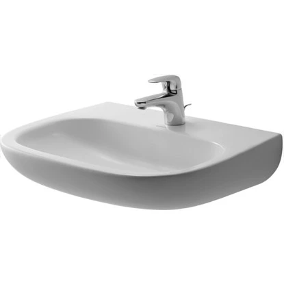 Duravit Waschbecken D-Code Med 60 Cm Weiß Mit 1 Hahnloch 2 Duravit Waschbecken D-Code Med 60 Cm Weiß Mit 1 Hahnloch