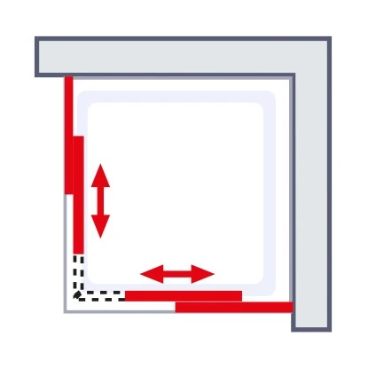 Schulte ExpressPlus Eckeinstieg Variabel Sunny 80-90 X 80-90 X 180 Cm 4-teilig 6 Schulte ExpressPlus Eckeinstieg Variabel Sunny 80-90 X 80-90 X 180 Cm 4-teilig – Bild 4