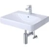 Geberit Waschbecken Smyle Square 60 Cm Inkl. Armatur Weiß -Dusche Geschäft 0 GeberitSmyleSquareWT60cm