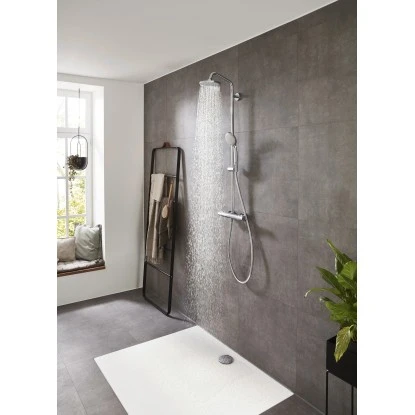 Hansgrohe Showerpipe Croma 160 1jet Mit Thermostat Chrom 8 Hansgrohe Showerpipe Croma 160 1jet Mit Thermostat Chrom – Bild 6