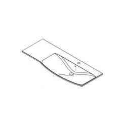 Fackelmann Waschbecken 115 Cm Lugano Rechts Weiß -Dusche Geschäft 111044 fackelmann lugano 1