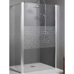 Breuer Walk-In Entra Mit Beweglichem Eckelement Chrom Terrazzo 120 Cm