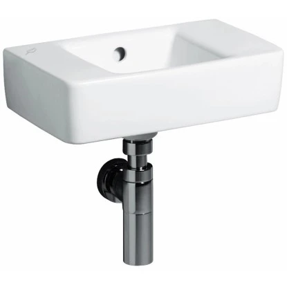 Geberit Handwaschbecken Renova Plan 40 Cm Weiß Mit Überlauf 4 Geberit Handwaschbecken Renova Plan 40 Cm Weiß Mit Überlauf – Bild 2