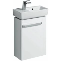 Geberit Handwaschbecken Renova Compact50 Cm Weiß Hahnloch Links -Dusche Geschäft 16042 4123 8329724 print 1