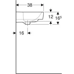 Geberit Handwaschbecken Renova Plan 50 Cm Ohne Hahnloch O. Überl. Weiß KeraTect -Dusche Geschäft 1769451 20200402 105923 3