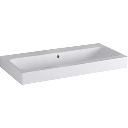 Geberit Waschbecken ICon 90 Cm Weiß Mit Überlauf 3 Geberit Waschbecken ICon 90 Cm Weiß Mit Überlauf