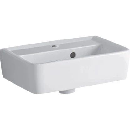 Geberit Handwaschbecken Renova Plan 45 Cm Weiß Mit Hahnloch KeraTect 3 Geberit Handwaschbecken Renova Plan 45 Cm Weiß Mit Hahnloch KeraTect