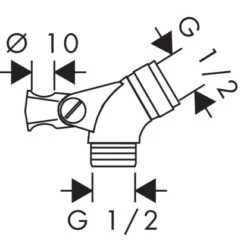 Hansgrohe Brausestangen Gelenkstück Für Unica Chrom 5 Hansgrohe Brausestangen Gelenkstück Für Unica Chrom -Dusche Geschäft 310813 2744 2