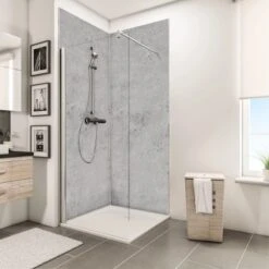Schulte DecoDesign Duschrückwand Dekor Stein Grau Hell 255 X 100 Cm -Dusche Geschäft 32020 2053 4060991008719 7