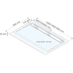 Schulte Duschwanne Mit Rinne Rechteck 90 Cm X 140 Cm -Dusche Geschäft 32020 2053 4060991010972 5