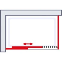Schulte Master Class Gleittür Mit Seitenwand 120 Cm X 90 Cm Echtglas -Dusche Geschäft 32020 2053 4060991028960 6