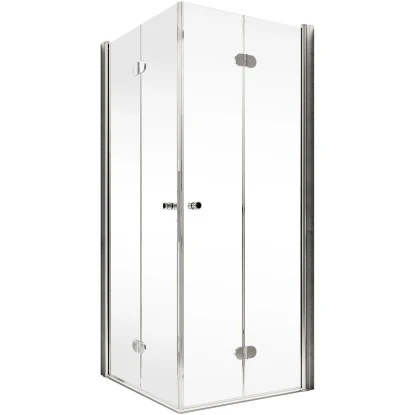 Schulte Eckeinstieg Mit Drehfalttür Garant Echtglas Chrom-Optik 90 Cm X 90 Cm 4 Schulte Eckeinstieg Mit Drehfalttür Garant Echtglas Chrom-Optik 90 Cm X 90 Cm – Bild 2