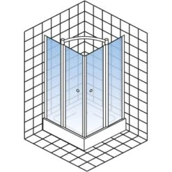 Schulte Eckeinstieg Mit Drehfalttür Garant Echtglas Chrom-Optik 90 Cm X 90 Cm 12 Schulte Eckeinstieg Mit Drehfalttür Garant Echtglas Chrom-Optik 90 Cm X 90 Cm -Dusche Geschäft 32020 2053 4060991033902 5