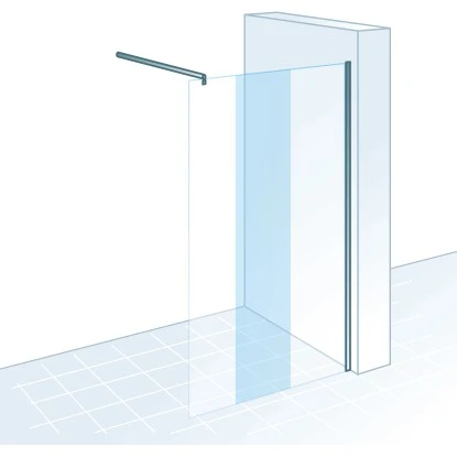 Schulte ExpressPlus Walk In MasterClass Chromoptik Hell 90x200cm 4 Schulte ExpressPlus Walk In MasterClass Chromoptik Hell 90x200cm – Bild 2