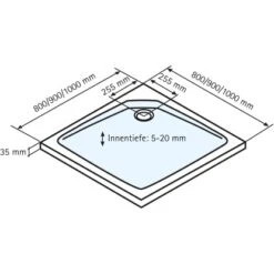 Schulte ExpressPlus Duschwanne Quadrat Extraflach Alpinweiß 90 X 90 Cm 10 Schulte ExpressPlus Duschwanne Quadrat Extraflach Alpinweiß 90 X 90 Cm -Dusche Geschäft 32020 2053 4060991037030 5
