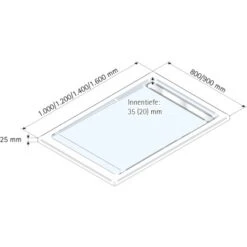 Schulte ExpressPlus Duschwanne Mit Rinne Extraflach 90x100cm 9 Schulte ExpressPlus Duschwanne Mit Rinne Extraflach 90x100cm -Dusche Geschäft 32020 2053 4060991037160 5