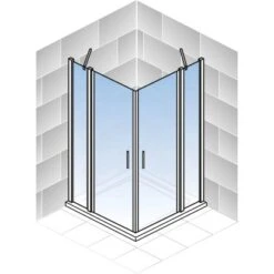 Schulte ExpressPlus Eckeinstieg 4-tlg. AlexaStyle2.0 Alunatur 80x80x192cm 11 Schulte ExpressPlus Eckeinstieg 4-tlg. AlexaStyle2.0 Alunatur 80x80x192cm -Dusche Geschäft 32020 2053 4060991037672 5