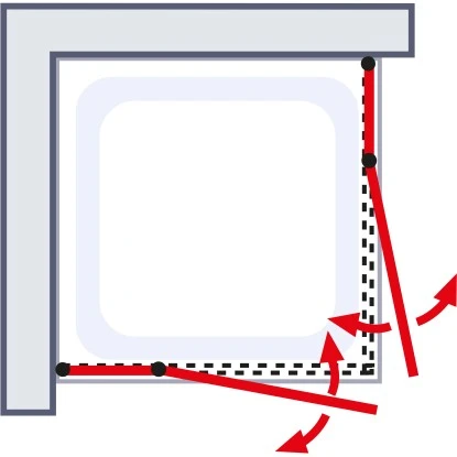 Schulte ExpressPlus Eckeinstieg 4-tlg. AlexaStyle2.0 Alunatur 80x80x192cm 7 Schulte ExpressPlus Eckeinstieg 4-tlg. AlexaStyle2.0 Alunatur 80x80x192cm – Bild 5