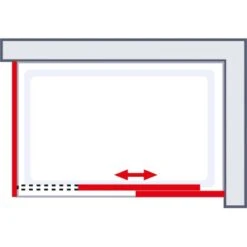 Schulte ExpressPlus Schiebetür MasterClass Mit Seitenwand Chromoptik 90x140cm -Dusche Geschäft 32020 2053 4060991038501 6