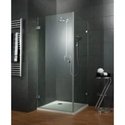 Schulte Drehtür Davita Inkl. Seitenwand Echtglas Chrom -Dusche Geschäft 331388 4081 2