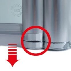 Schulte ExpressPlus Set Duschkabine Pendeltür Garant Mit Duschwanne 200x80cm -Dusche Geschäft 3342 2053 HebSenk Profil 1 1