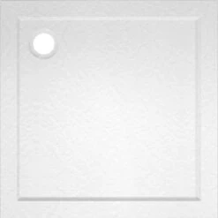 Baliv Duschwanne DW-90.110E Acryl In Steinoptik 90 Cm X 90 Cm Weiß -Dusche Geschäft 3700710238676 S02 140720 L