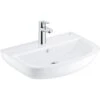 Grohe QuickFix Waschbecken-Set Bau Keramik 55 Cm Alpinweiß -Dusche Geschäft 39471000 baukeramik bundle