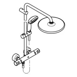 Grohe QuickFix Duschsystem Vitalio Start System 250 Schwarz Thermostatbatterie -Dusche Geschäft 4005176782169 266772430 10