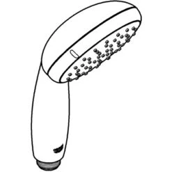 Grohe QuickFix Handbrause Vitalio Start 100 Schwarz 2 Strahlarten -Dusche Geschäft 4005176782190 4520 AI 01