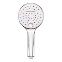 AquaSu Handbrause Luba Mit 3 Strahlarten Wassersparend Chrom-Weiß