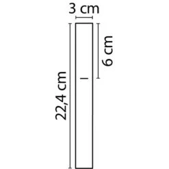 AquaSu Stab-Handbrause Tava Mit 1 Strahlart Chrom -Dusche Geschäft 4006596721783 721783 47