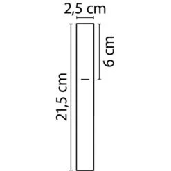 AquaSu Eckige Stab-Handbrause Proda Mit 1 Strahlart Chrom -Dusche Geschäft 4006596722162 722162 47