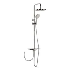 AquaSu Duschsystem Tima Mit 4 Strahlarten Rund Chrom