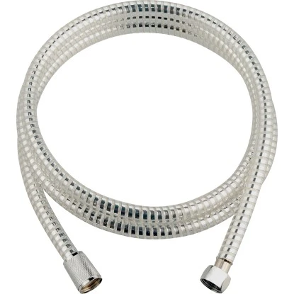Kunststoff-Brauseschlauch 200 Cm Silberfarben-Transparent 3 Kunststoff-Brauseschlauch 200 Cm Silberfarben-Transparent