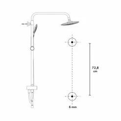 Baliv Überkopfbrause-Set KBS-14.120 Verchromt 21 Baliv Überkopfbrause-Set KBS-14.120 Verchromt -Dusche Geschäft 4007873340123 90