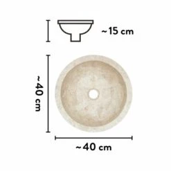 Baliv Aufsatzwaschbecken WBA-7040 Ø 40 Cm 15 Baliv Aufsatzwaschbecken WBA-7040 Ø 40 Cm -Dusche Geschäft 4007873411496 VM01 170621
