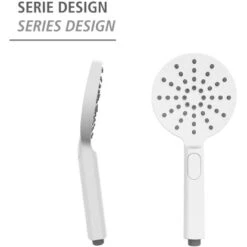 Wenko Duschkopf Design Kunststoff (ABS) 12 X 12 Cm Weiß -Dusche Geschäft 4008838254141 1068 AI 01