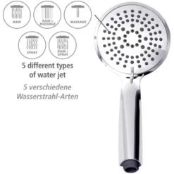 Wenko Duschsystem Young Eco Inkl. 2 Wasserspar-Regulatoren -Dusche Geschäft 4008838404287 1068 AI 03