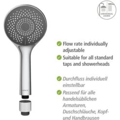 Wenko Duschsystem Young Eco Inkl. 2 Wasserspar-Regulatoren -Dusche Geschäft 4008838404287 1068 AI 18