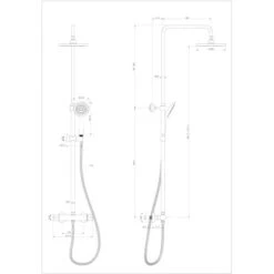 Wenko Duschsystem Young Eco Inkl. 2 Wasserspar-Regulatoren -Dusche Geschäft 4008838404287 1068 VM 01