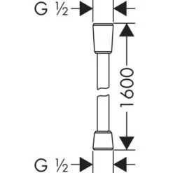 Hansgrohe Brauseschlauch Comfortflex 160 Cm Chrom -Dusche Geschäft 4011097796062 2744 2