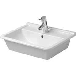 Duravit Einbauwaschbecken Starck 3 56 Cm Weiß WG Mit Waschtisch + 1 Hahnloch