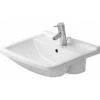 Duravit Einbauwaschbecken Starck 3 55 Cm Weiß WG Halbeinbauwaschtisch + Hahnloch -Dusche Geschäft 4021534258350 001