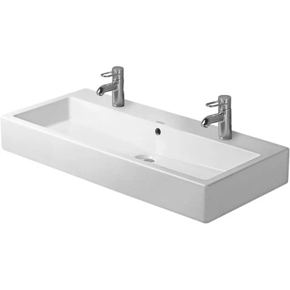 Duravit Einbauwaschbecken Vero 100 Cm Weiß 1 Hahnloch Geschliffen 4 Duravit Einbauwaschbecken Vero 100 Cm Weiß 1 Hahnloch Geschliffen – Bild 2