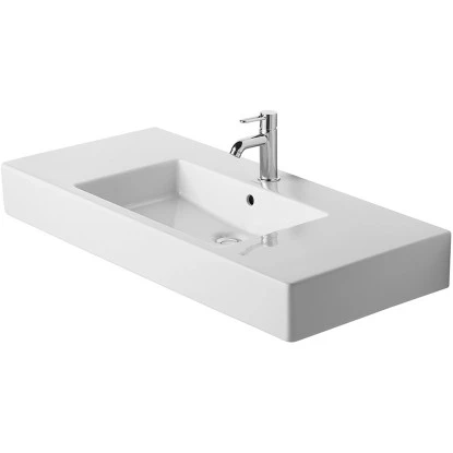 Duravit Waschbecken Vero 105 Cm Weiß 1 Hahnloch WonderGliss 3 Duravit Waschbecken Vero 105 Cm Weiß 1 Hahnloch WonderGliss