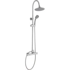 Überkopfbrause-Set 4-teilig Chrom