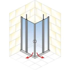 Schulte Eckeinstieg 4-teilig Sunny Alu-Natur Echtglas Klar Hell 192 Cm X 80 Cm 10 Schulte Eckeinstieg 4-teilig Sunny Alu-Natur Echtglas Klar Hell 192 Cm X 80 Cm -Dusche Geschäft 4060991013799 2053 AI 01