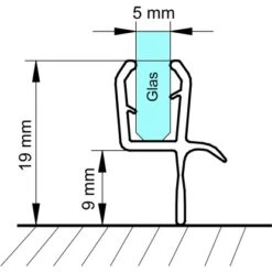 Schulte Dichtprofil Für Serie Alexa Style 2.0 Und Sunny -Dusche Geschäft 4060991014949 2053 6