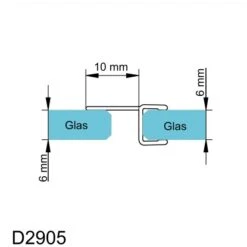 Schulte Dichtprofil Vertikal Für MasterClass Und Garant 5 Schulte Dichtprofil Vertikal Für MasterClass Und Garant -Dusche Geschäft 4060991015090 2053 6