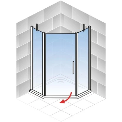 Schulte Fünfeckdusche Alexa Style 2.0 Alu-Natur Klar Glas Hell 192 Cm X 90 Cm 5 Schulte Fünfeckdusche Alexa Style 2.0 Alu-Natur Klar Glas Hell 192 Cm X 90 Cm – Bild 3